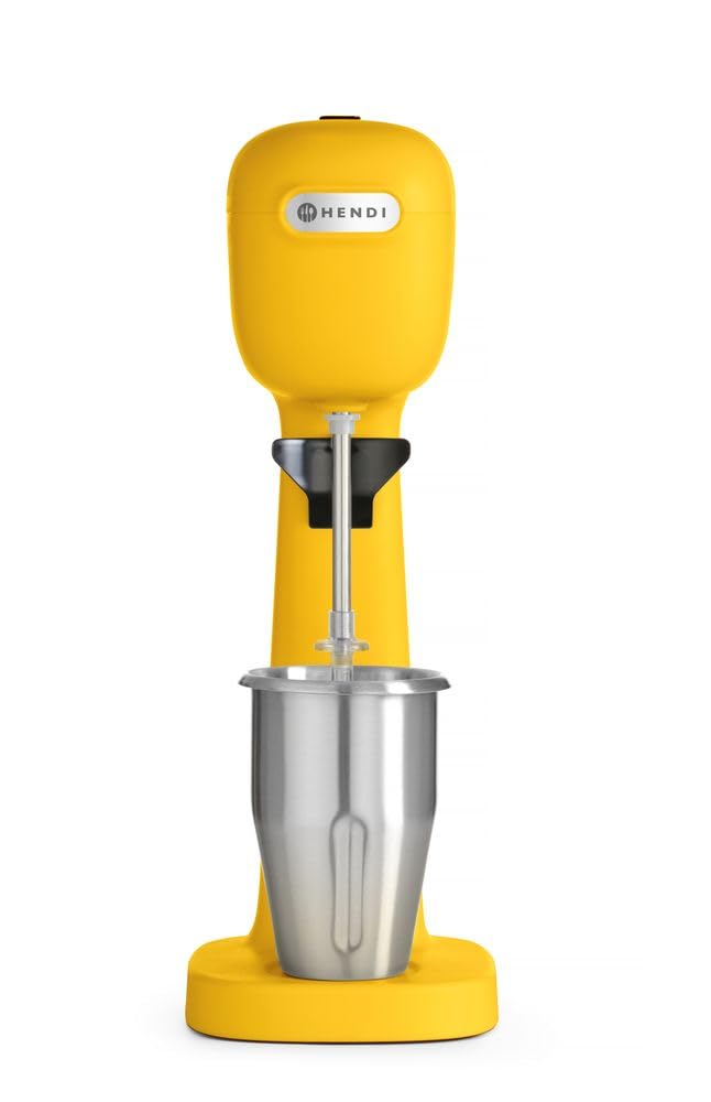 HENDI Getränkemixer, inkl. 2 Mischbecher, 4 Rührwerken, für Milchshakes, Freddo Cappuccino, Frappés,