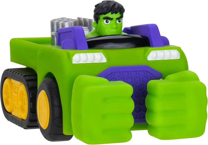 Jazwares Spidey und Seine Super-Freunde SNF0323 - Team Up Fahrzeug, Kombination aus Hulk Fahrzeug &amp;
