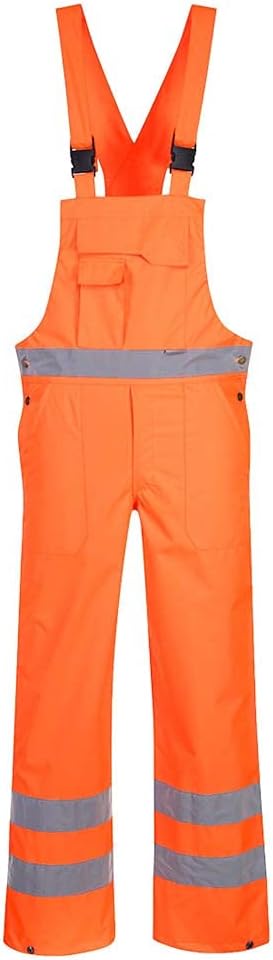 Portwest Warnschutz-Latzhose, ungefüttert, Farbe: Orange, Grösse: XXL, S388ORRXXL