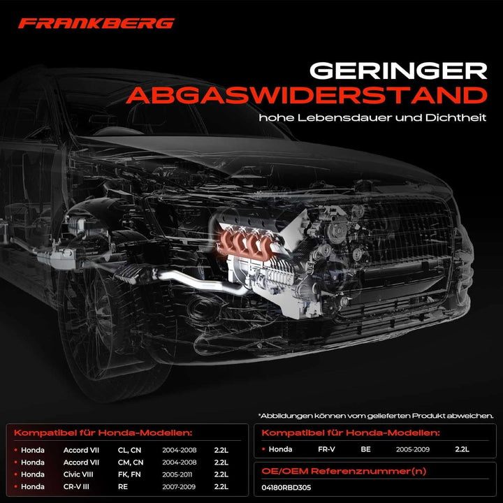 Auspuffkrümmer Krümmer für Accord VII CL Accord VII Tourer CM Civic VIII Hatchback FK FN CR-V III RE