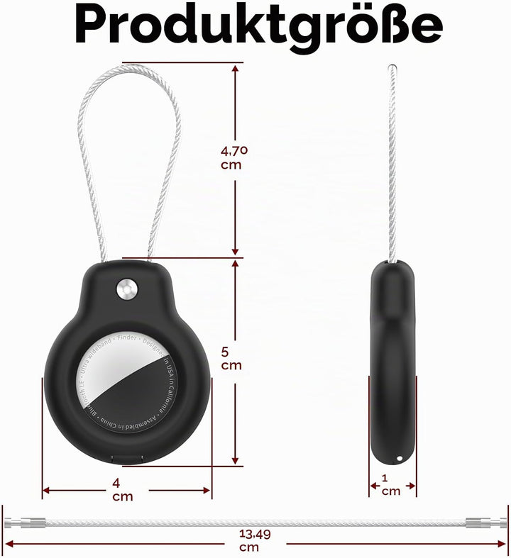 SPGUARD 2 Stück AirTag Hülle(AirTag 1/2) Kompatibel mit Apple AirTag Schlüsselanhänger,Air Tag Anhän