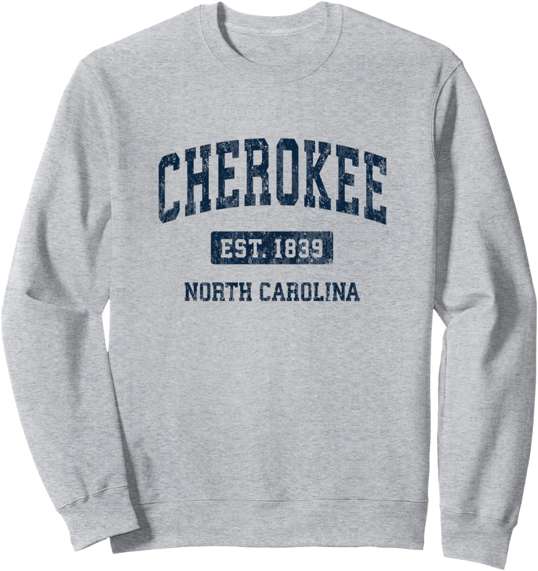 Cherokee North Carolina NC Sportdesign im Vintage-Stil Sweatshirt