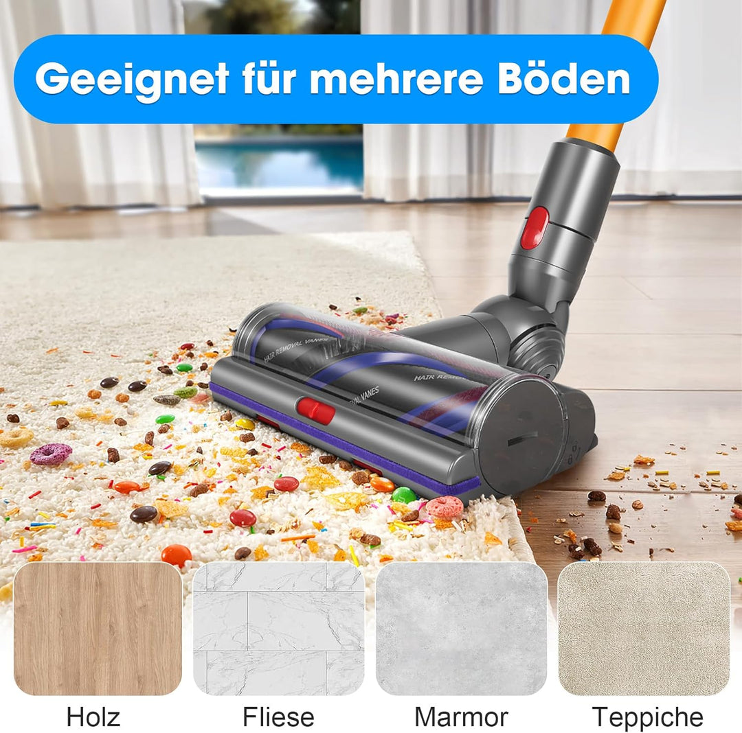 Torque Drive Bodendüse für Dyson V11 V15 V7 V8 V10 Staubsauger, Ersatzbürste für Hartboden und Teppi