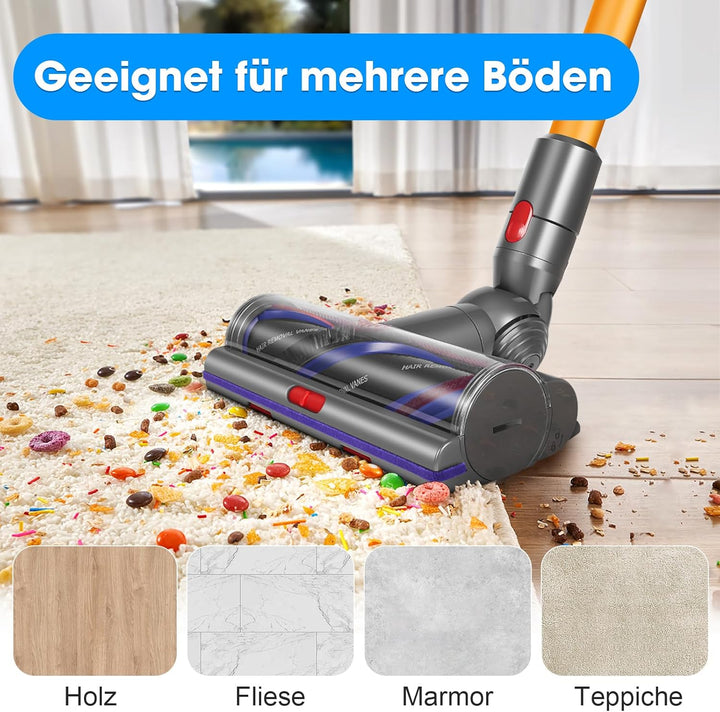 Torque Drive Bodendüse für Dyson V11 V15 V7 V8 V10 Staubsauger, Ersatzbürste für Hartboden und Teppi