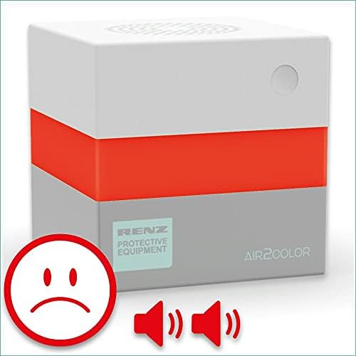 Renz AIR2COLOR; CO2-Ampel, CO2-Messgerät, Made in Germany mit hochwertigem NDIR-Sensor, 10 x 10 x 1