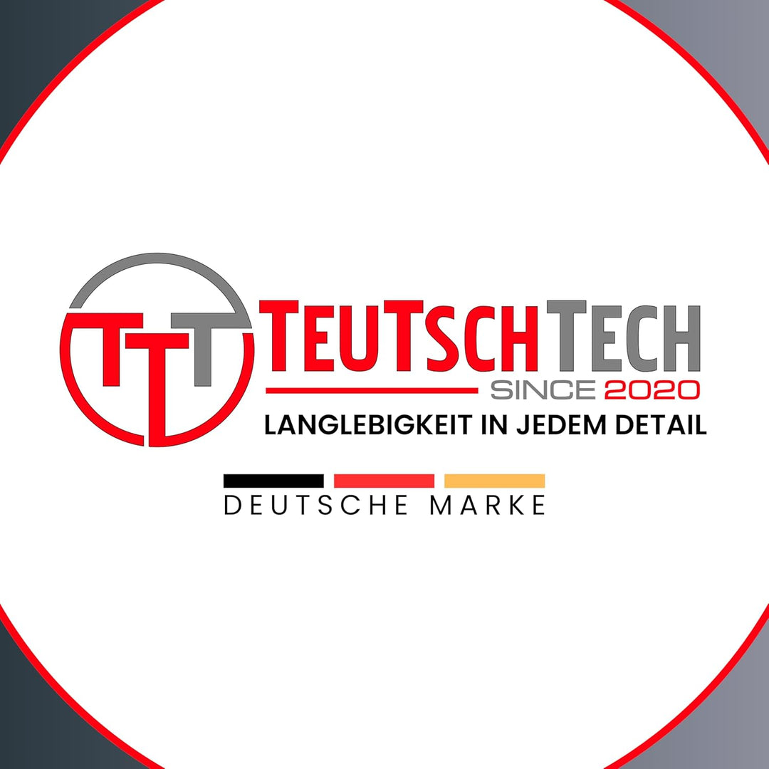 TEUTSCHTECH, EV Ladekabel Spiral I Blau I 6M I TYP2 auf TYP2 I 11kW I 3X16A I 3-phasig I Nutzbare Lä