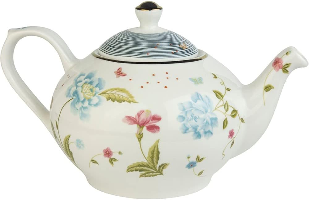 Laura Ashley Heritage Collectables Teekanne Elvenen White 1,6 Liter Porzellan Heritage Teekanne Elve