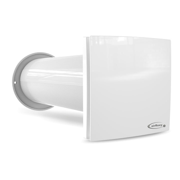 Airroxy aRheat Wärmerückgewinnung Wand‑Rekuperator weiss Ø100
