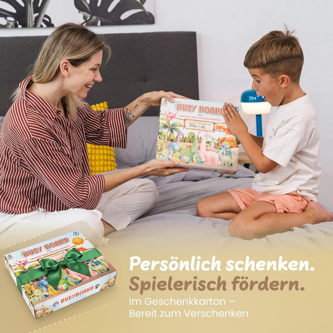 Lion’s Collection Montessori Busy Board Deutsch ab 3 Jahre – Busy Book &amp; Activity Board für Kinder –