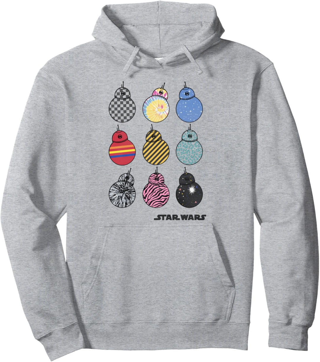 Star Wars: The Rise Of Skywalker BB-8 Patterns Pullover Hoodie
