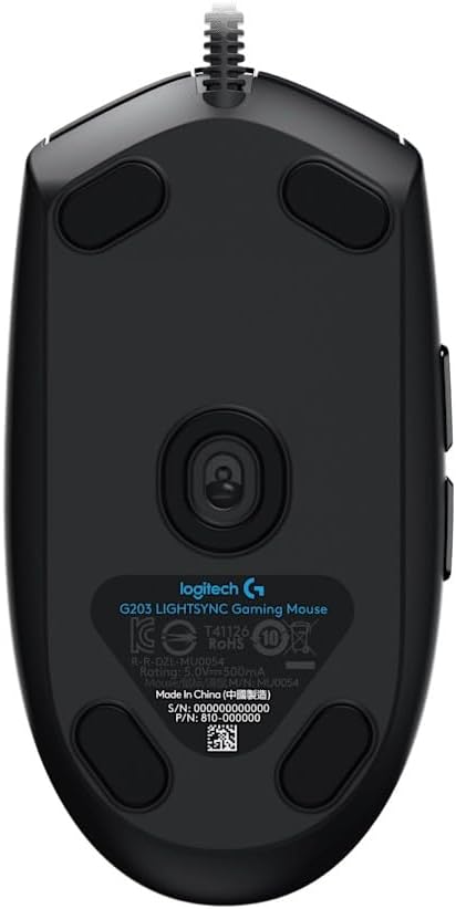 Logitech Gaming Mouse G102 LIGHTSYNC Maus für Rechtshänder, Optisch, 6 Tasten, kabelgebunden, USB, s
