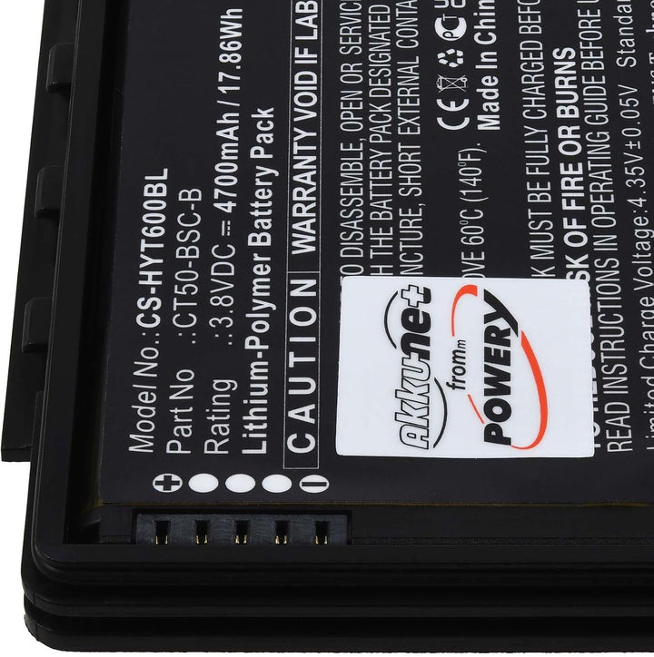 Akku kompatibel mit Honeywell Typ 318-055-018, 3,8V, Li-Polymer