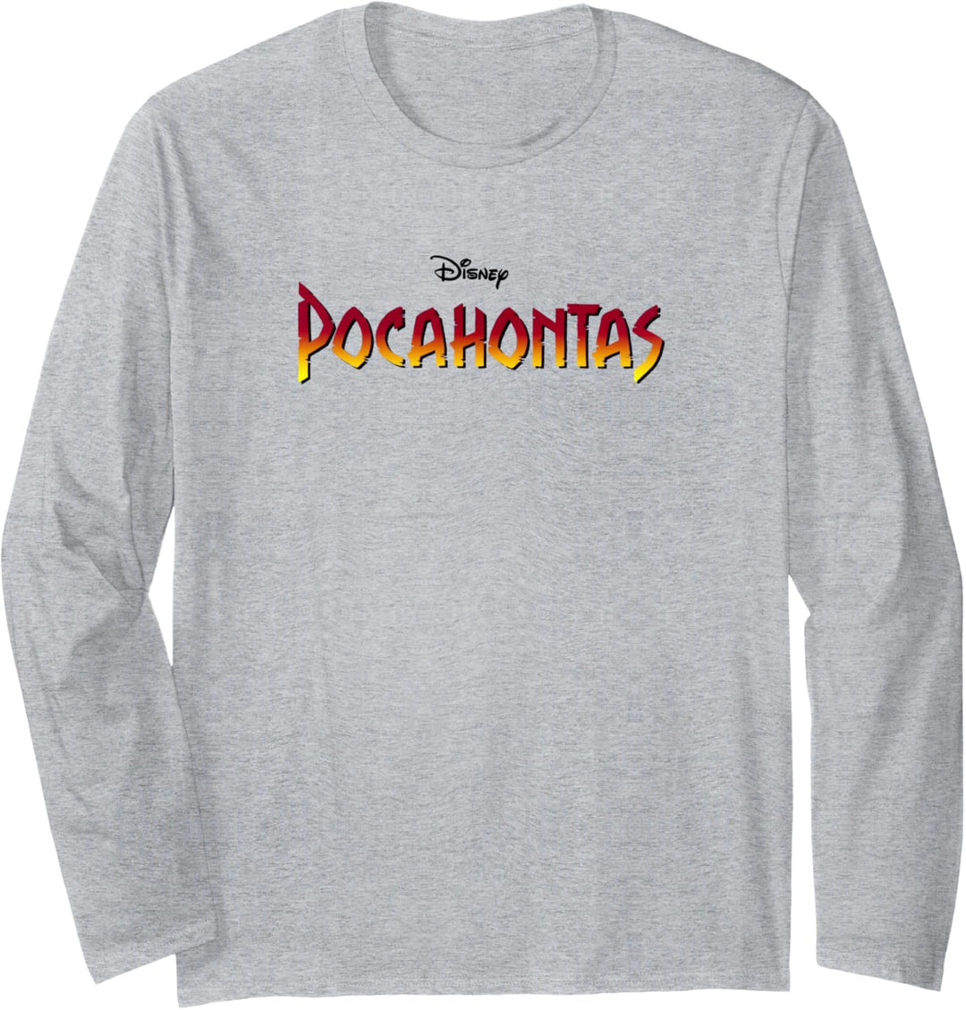 Disney Pocahontas Title Logo Langarmshirt