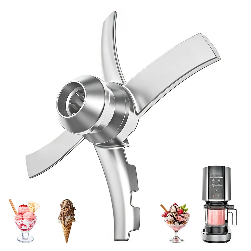 Ersatz Paddelklinge für Ninja Creami NC300, Edelstahl Eismaschine Messer Zubehör, Ersatzteile Klinge