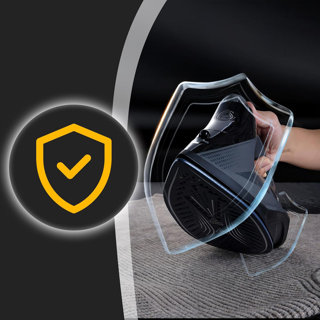 Retoo Bügeleisen 2200 Watt Profi Dampfbügeleisen, 450ml Wassertank, Keramik-Bügelsohle, Selbstreinig