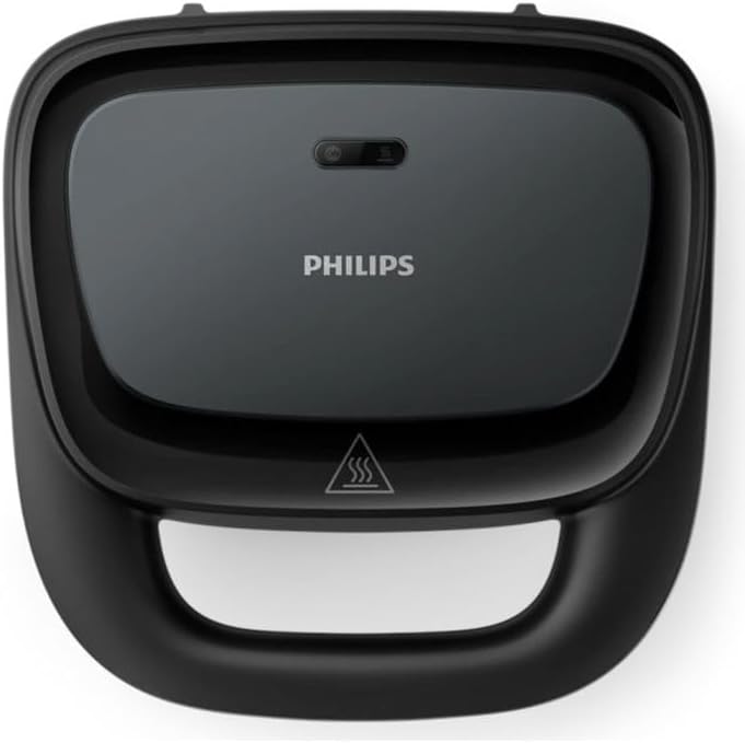Philips Waffle Maker Series 3000 HD2332/90, 750 W, 240 V, Non-stick plates, Black