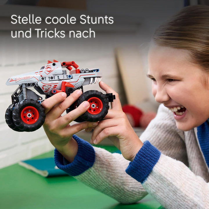 LEGO Technic Monster Jam ThunderROARus, Spielzeug-Monstertruck mit Rückziehfunktion, Bauspielzeug fü