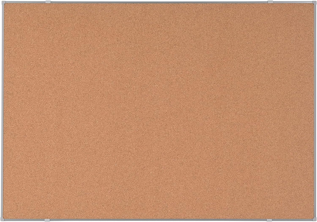 BoardsPlus Economy Korktafel, 118 x 88 cm, Rahmen aus grauer Tech-Legierung 120 x 90 cm, 120 x 90 cm