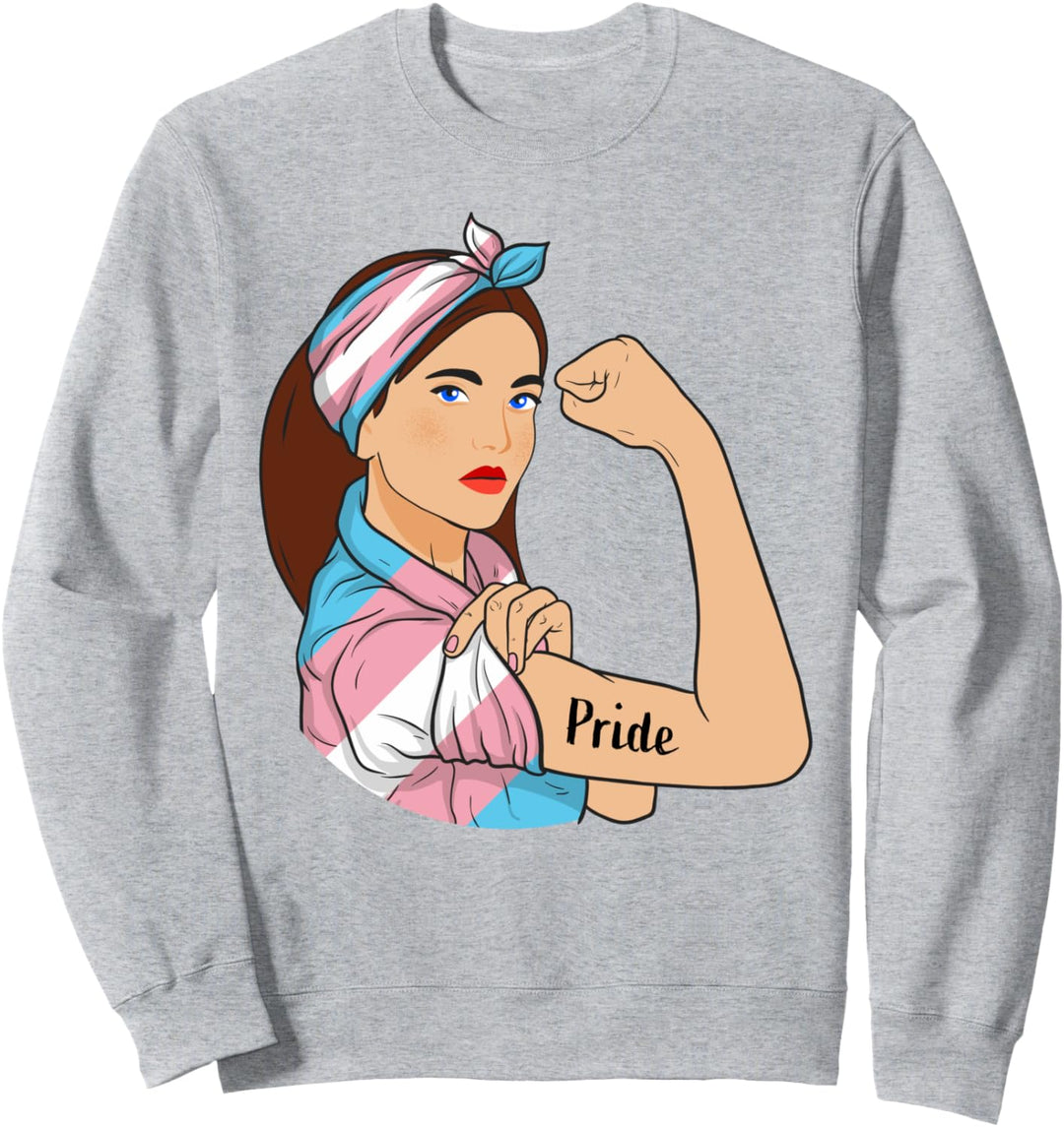 Transgender Pride unzerbrechliche LGBT-Trans-Flagge Trans Pride Sweatshirt