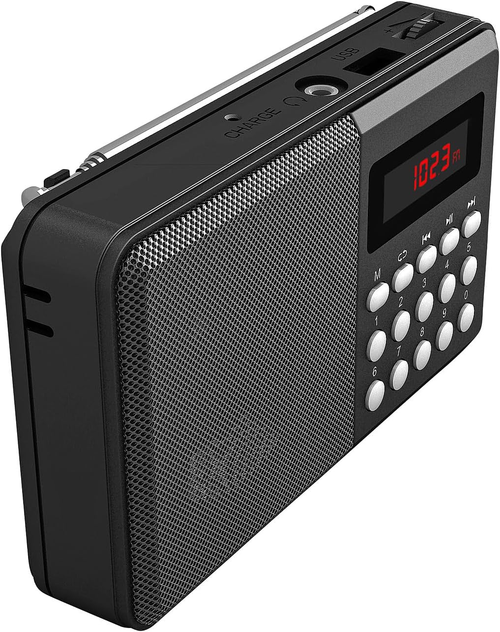 auvisio Camping-Radio: Digitales FM-Taschenradio, Bluetooth, MP3-Player, USB, microSD & Akku (Radio