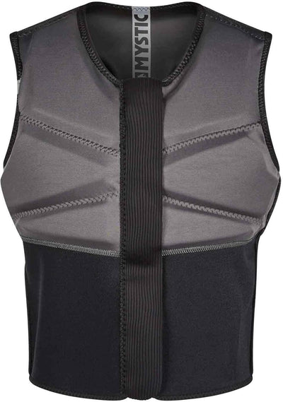 Mystic 2023 Block Kite Surfing Front-Zip Impact Vest - Grey, S