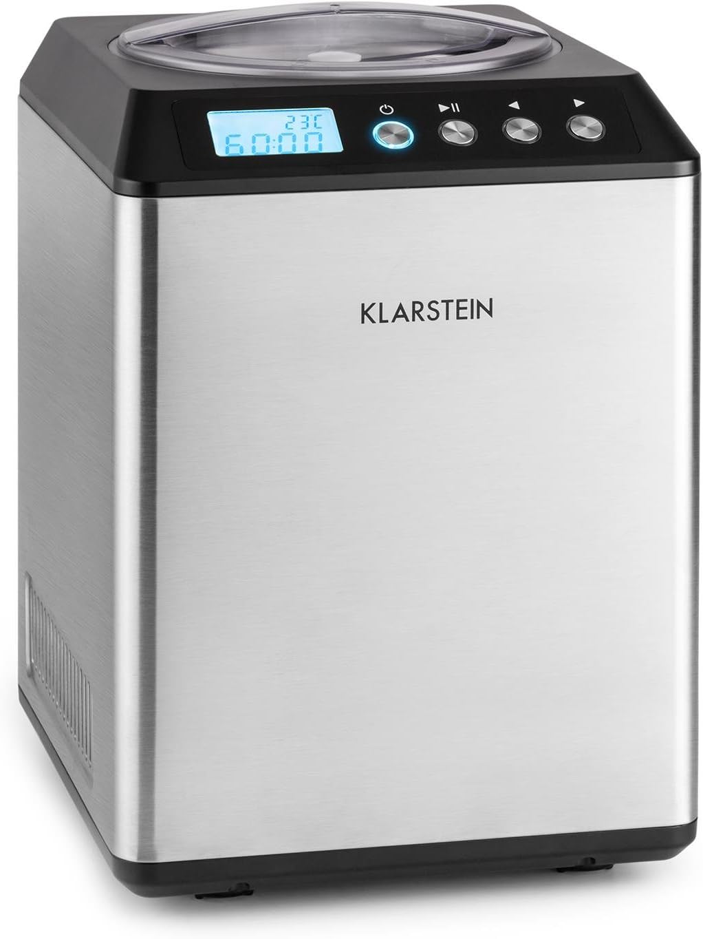 Klarstein Vanilla Sky Family - Eismaschine, Eisbereiter, Speiseeismaschine, Kühlhaltefunktion, LED-D