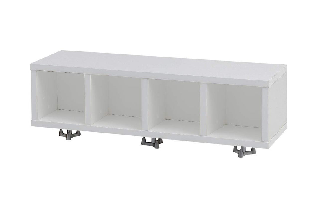 Möbelpartner Denver Regal 146962, Lichtgrau, 60 x 16 x 17,5 cm (B/H/T), Lichtgrau
