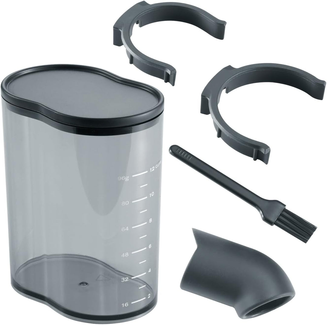 GRAEF Kaffeemühle CM702, Kegelmahlwerk aus Edelstahl, 24 Mahlgradeinstellungen, abnehmbarer 250g Kaf