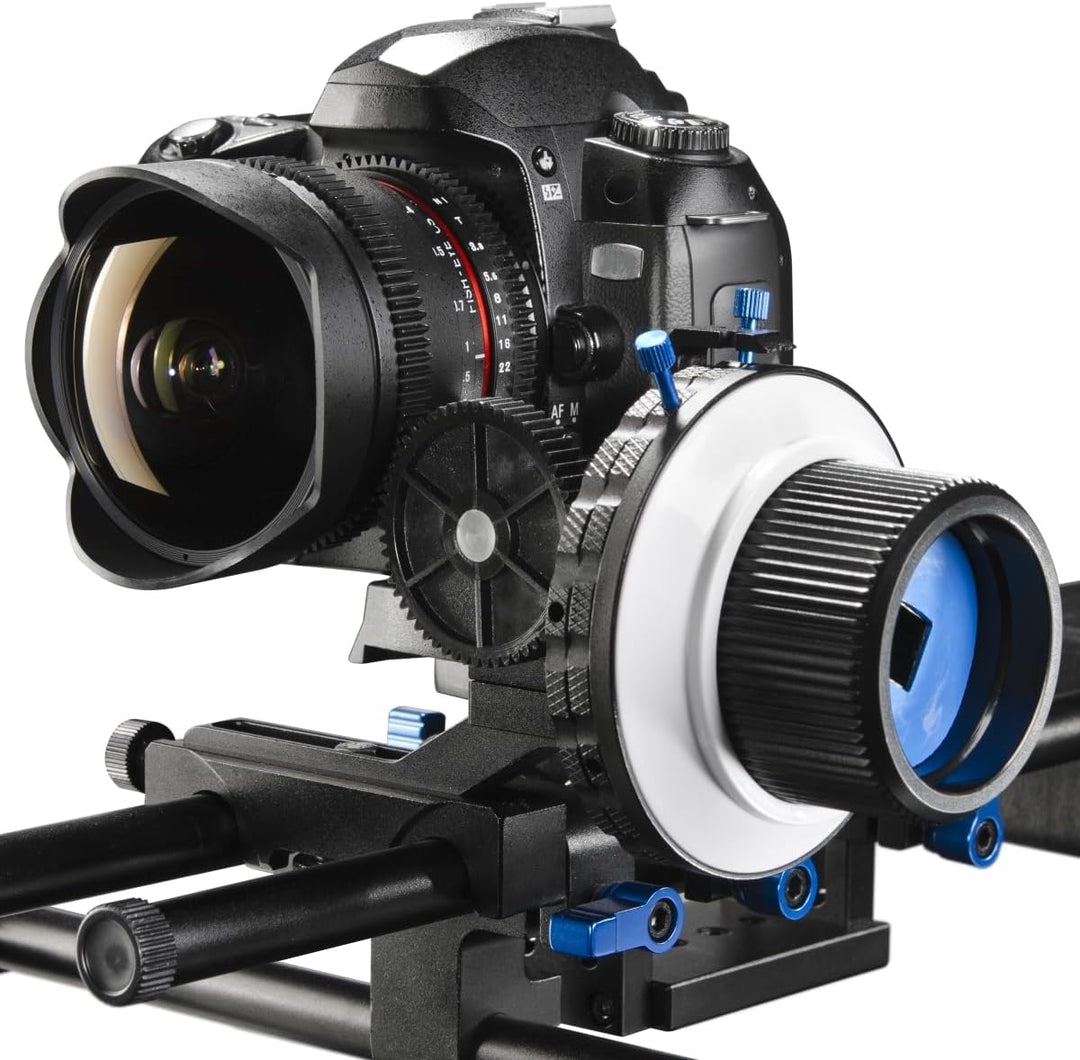 Walimex Pro Follow Focus Twin-Stop Schärfezieheinrichtung, Follow Focus Twin-Stop