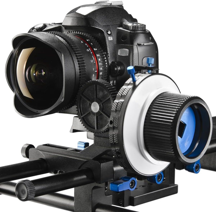 Walimex Pro Follow Focus Twin-Stop Schärfezieheinrichtung, Follow Focus Twin-Stop