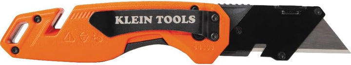 Klein Tools 44303 | Universalmesser klappbar mit Klingenaufbewahrung | Faltbares Teppichmesser mit S