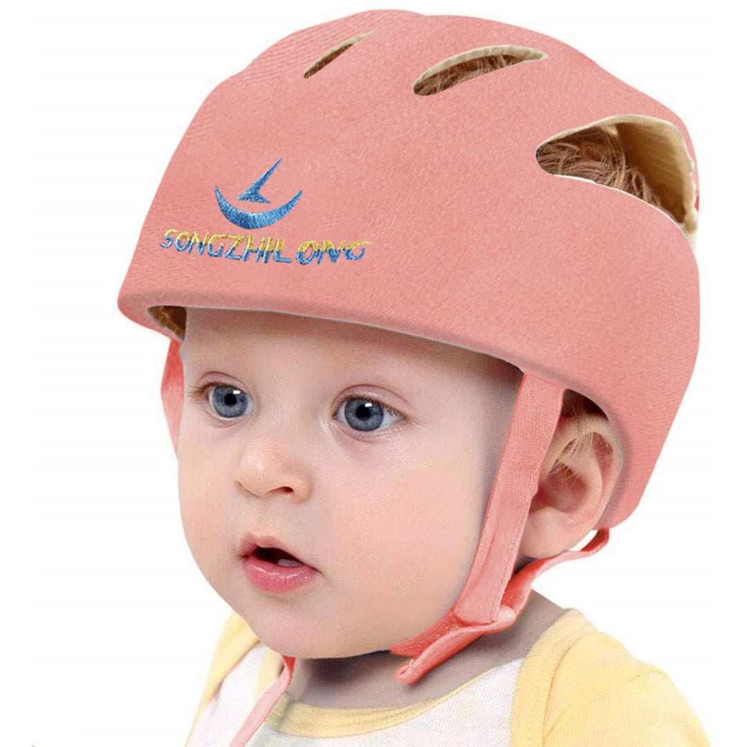 IULONEE Baby Helm Kleinkind Schutzhut Kleinkind Kopfschutz Baumwolle Hut Kleinkind Verstellbarer Sch