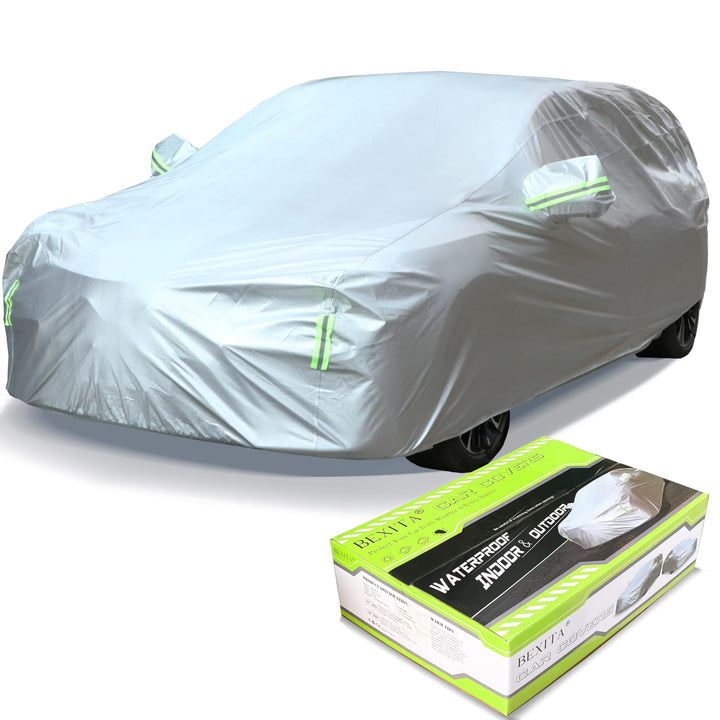 BEXITA Auto Abdeckplane SUV Wasserdicht Autoabdeckung Autoplane Winter Ourdoor für SUV Outdoor &amp; Ind
