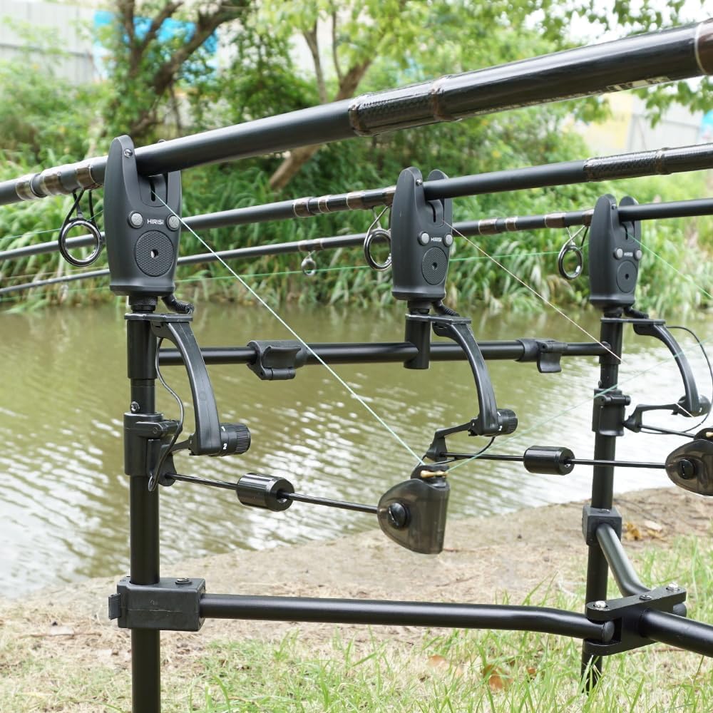 Hirisi Tackle Kabelloser Bissanzeiger für Angeln, in Tragetasche Fbm-s5-4, Fbm-s5-4