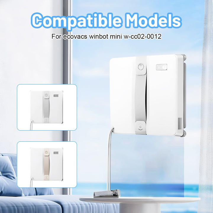 10 Stück für Ecovacs Winbot Mini Ersatzteile Wischtücher Reinigungstuch Set, für Ecovacs Winbot Fens