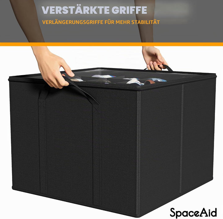 SpaceAid Schuh-Organizer für Schrank, 2 Stück, faltbare Schuhaufbewahrungsbehälter, Körbe, Boxen mit