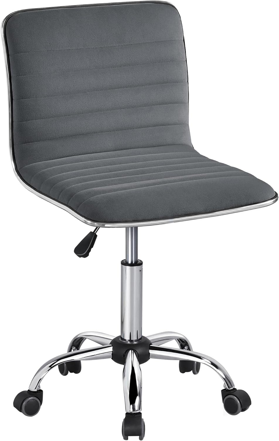 Yaheetech Bürostuhl Schreibtischstuhl Ergonomisch, Drehstuhl ohne Armlehne, Chefsessel mit Laufrolle