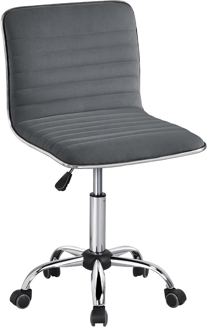 Yaheetech Bürostuhl Schreibtischstuhl Ergonomisch, Drehstuhl ohne Armlehne, Chefsessel mit Laufrolle