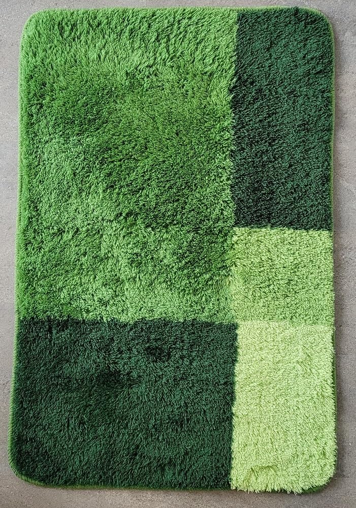 Spirella Prisco Green Grün Badteppich Badematte 60x90cm. Vorleger Swiss Design