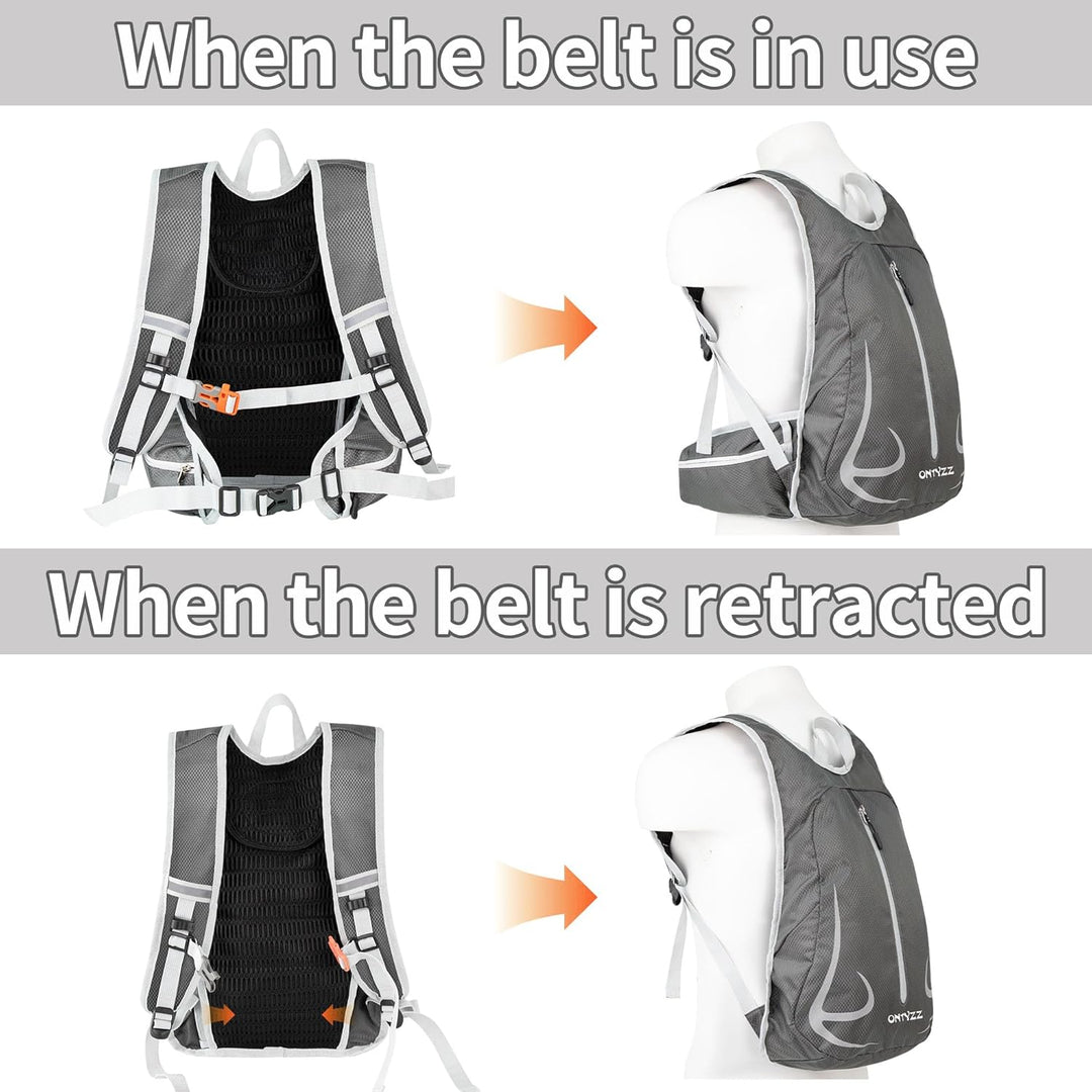 ONTYZZ Fahrradrucksack Damen Männer Kleiner Sportrucksack Wanderrucksack Ultraleicht Rucksack Radfah
