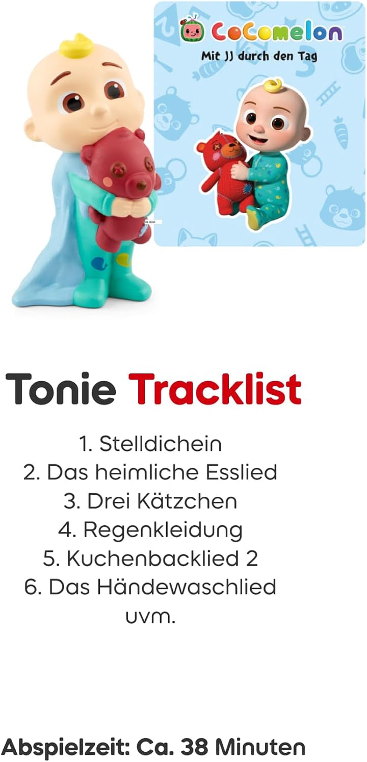 tonies Hörfigur für Toniebox, CoComelon – Mit JJ durch den Tag, Lern- und Mitmachlieder für Kleinkin