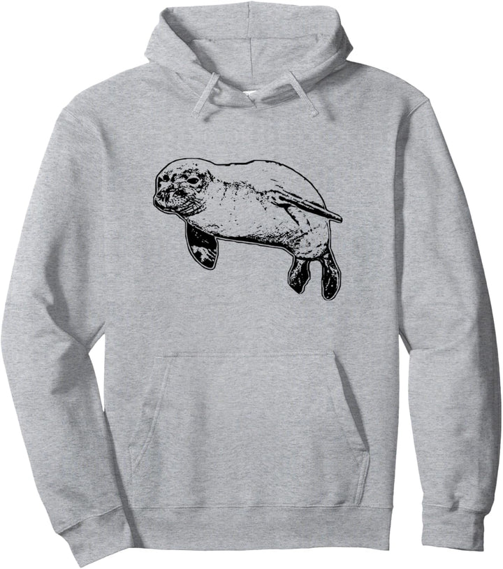 Seerobbe Seehunde Seelöwen Tiermotiv Design Robben Pullover Hoodie