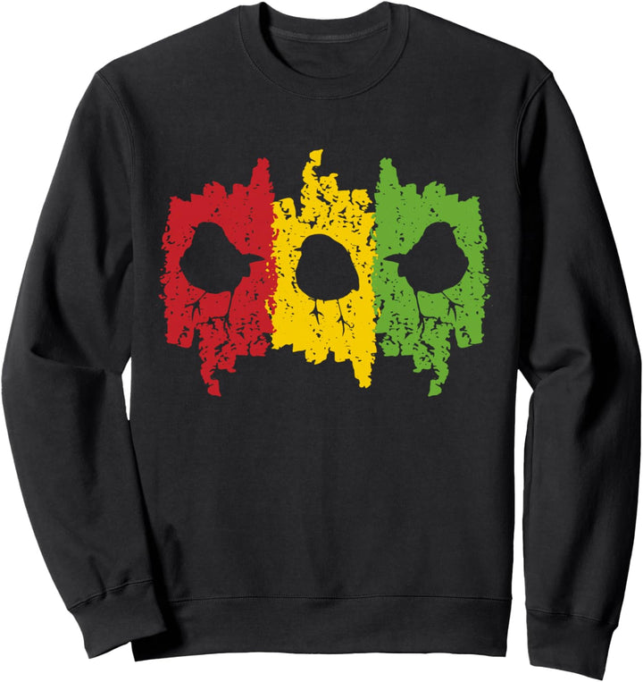 Good Vibes Only Rastafari Musik Rasta Jamaica Vogel Reggae Sweatshirt