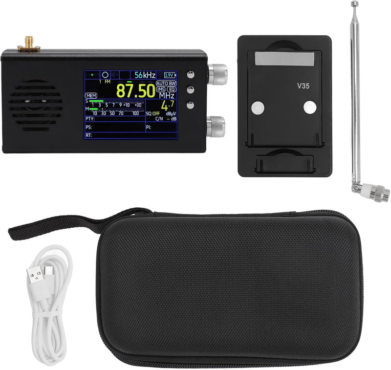 Tragbares SSB-Kurzwellenradio, AM FM SW CB VHF UHF WX AIR LW MW Vollband-Radioempfänger, 3,2-Zoll-LC