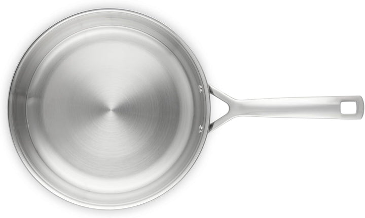 Le Creuset Unbeschichtete Bratpfanne aus 3-ply Edelstahl, Ø 24 cm, 96200224001100 24 cm Unbeschichte