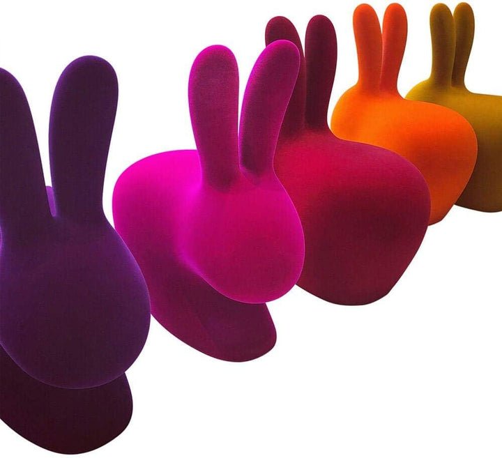 QEEBOO 90009VI RABBIT Chair Baby Velvet Finish, Violett