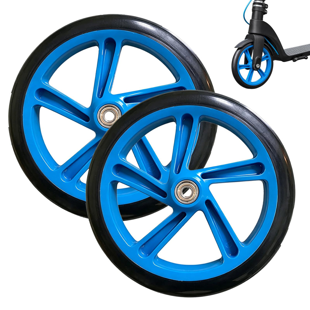 2 Stück City Scooter Ersatzräder: WARMWOO 200mm Scooter Rollen, Kick Scooter Air Luft Reifen-Set für