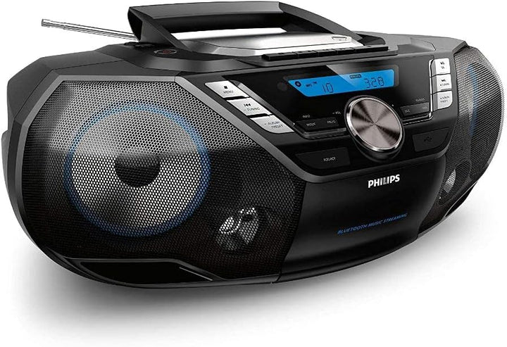 Philips AZB798T CD-Soundmaschine mit Bluetooth (CD, MP3-CD, USB, DAB+, UKW) schwarz