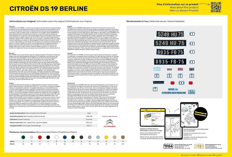 Heller Starter KIT Citroen DS 19