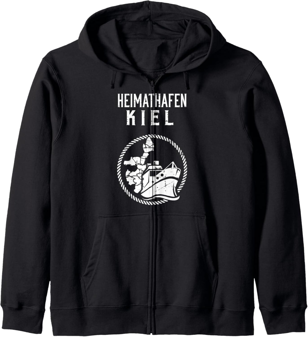 Heimathafen Kiel Moin Kieler Küste Ostsee Geschenk Kapuzenjacke